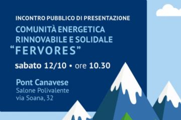 Sfondo con Montagne e pale eoliche in primo piano